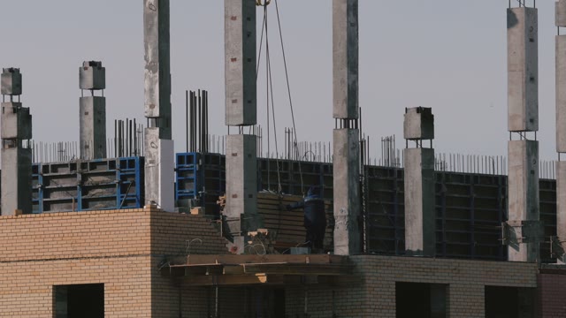 Construction Of A Brick High-rise Building