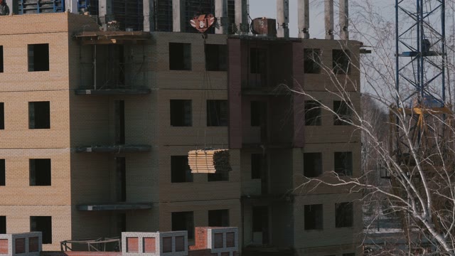 Construction Of A Brick High-rise Building