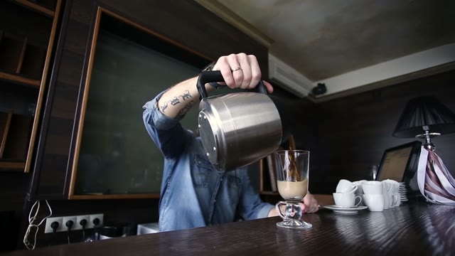 Barista Shows A Master Class In Cooking Coffee