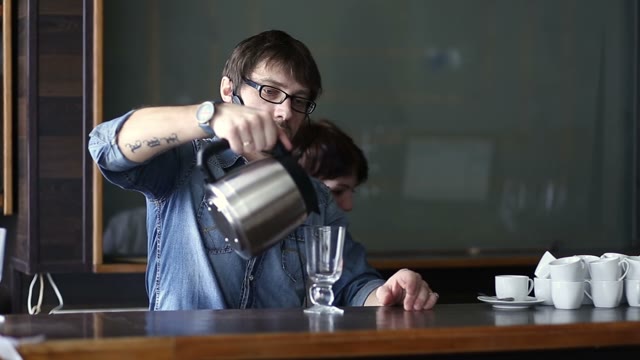 Barista Shows A Master Class In Cooking Coffee