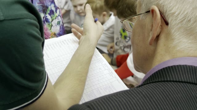 Judges At The Event Evaluate The Results
