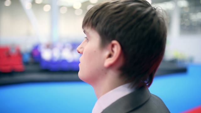 Young Businessman Speaks Closeup