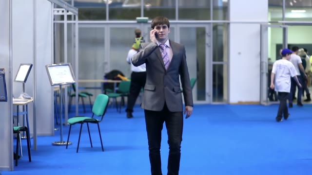 Businessman Talking On The Phone