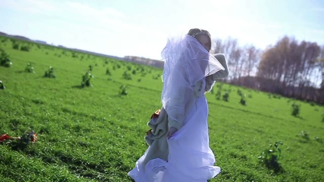 Bride In A Field
