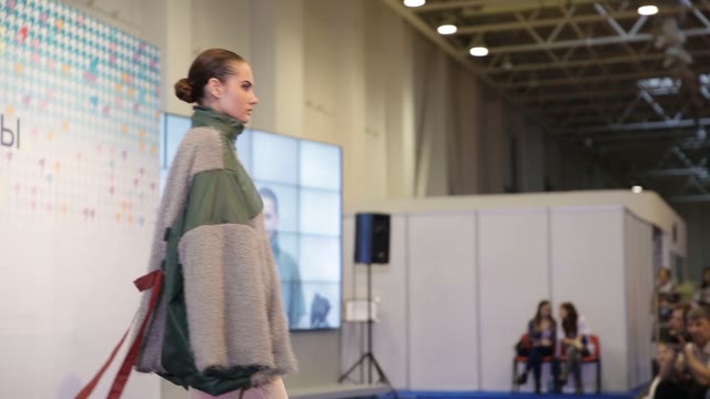 Model Goes On The Catwalk