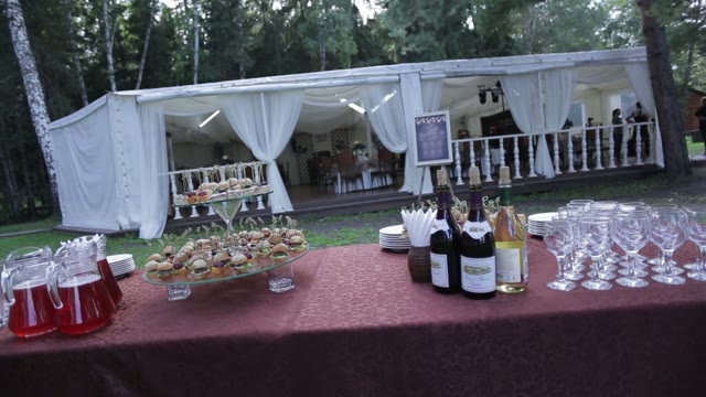 Beautiful Wedding Table With Food
