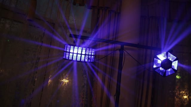 Spotlight With Soundlights On Wedding Party