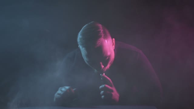 Man Plays With Smoke