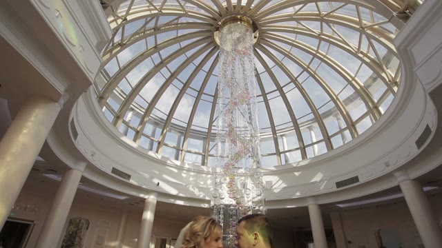 Newly Married In A Beautiful Building