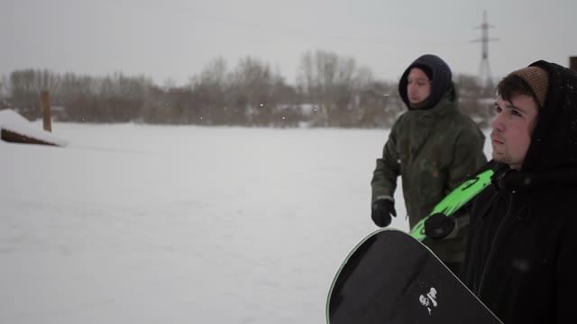 Snowboarders Go Somewhere