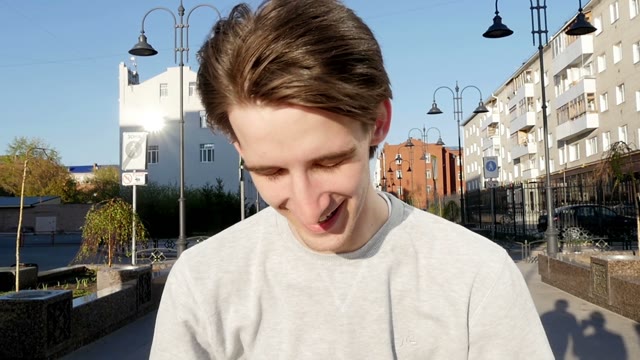 Young Man Smiles