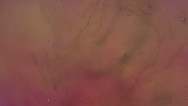 Green And Purple Paint In Water