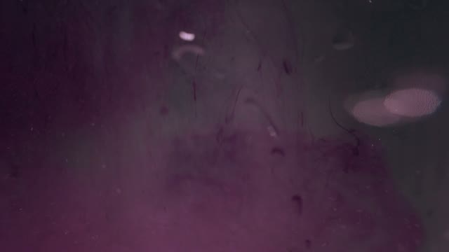Purple Paint Is Dissolved In Water