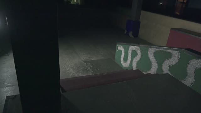 Skater Jumps From The Steps