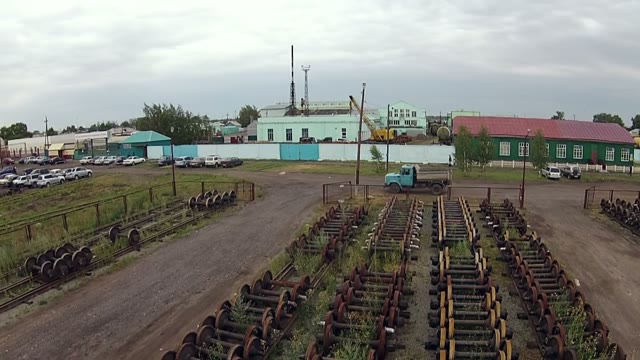 Cars In The Parking Lot Of The Railway Stations
