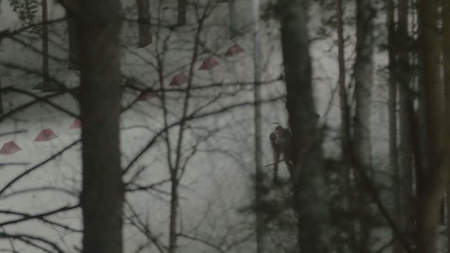 Skiers Rides On The The Slope