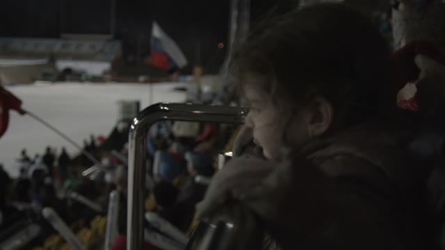 Little Girl Fan In The Stadium
