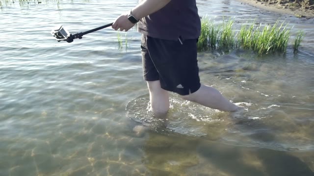 Man Takes Off Underwater With Selfie-stick