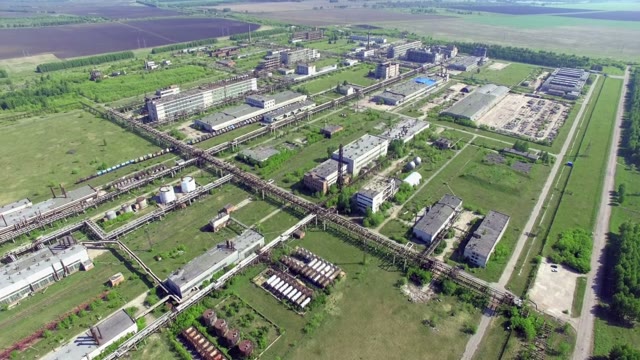 Large Factory Outside The City
