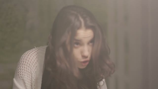 The Young Woman Shouts At The Man