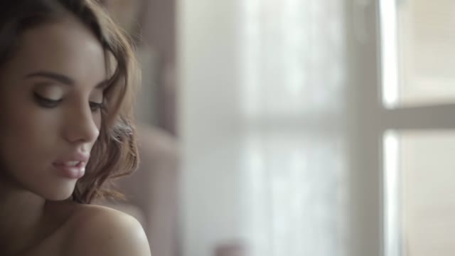 Close-up Of A Beautiful Woman