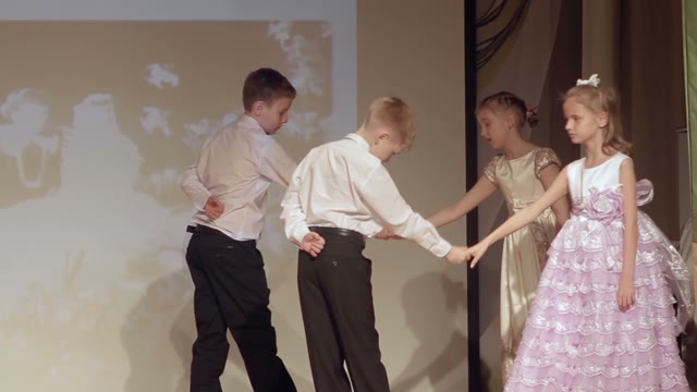 Children Dancing A Slow Dance