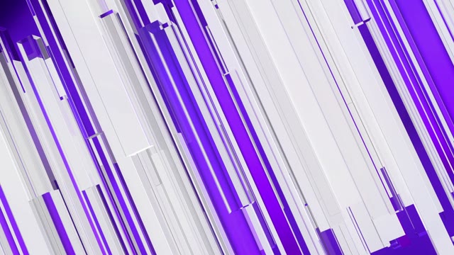 Purple Lines And 3D Rectangles Abstract Background