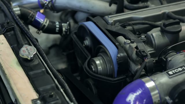Car Engine Check Of Work, Close Up