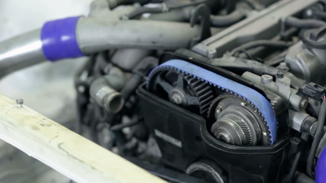 Car Engine After Cleaning, Close Up