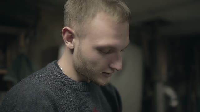 Man Washes His Hands