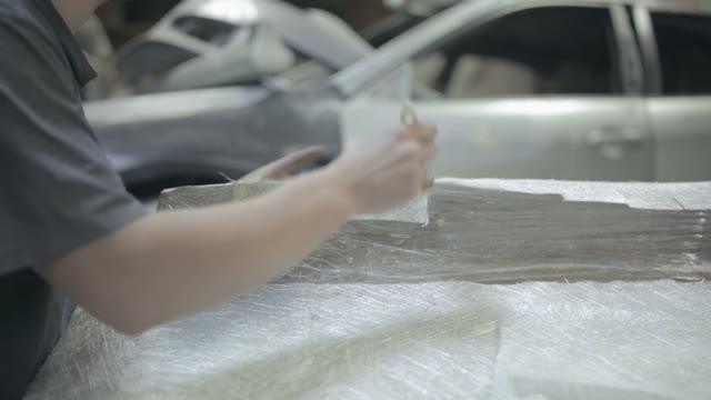 Young Worker Put Varnish