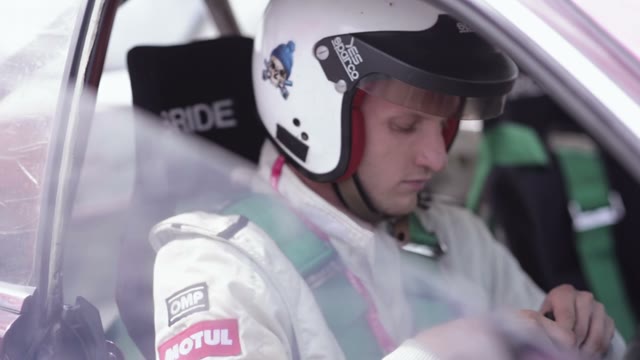 Racer Ready For The Start Of The Race