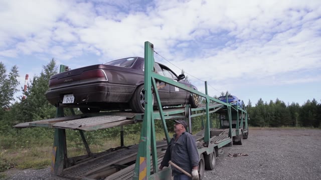 Man Down Racing Machine With Truck