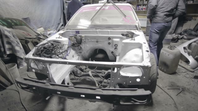 Disassembled Car Without An Engine