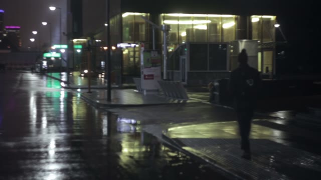 Young Man Goes Near The City Road