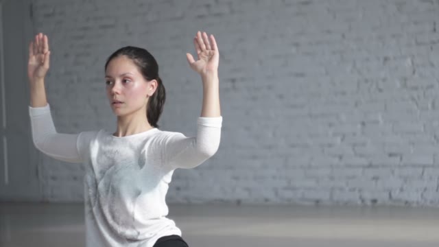 Young Girls Learn The New Dance