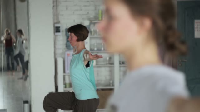 Assiduous Girls Learn The New Dance