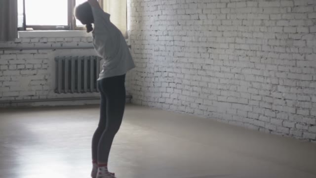 Attractive Young Girls Learn The New Dance