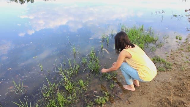Woman Dancing River