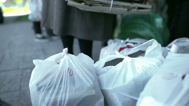 A Lot Of Garbage In Bags