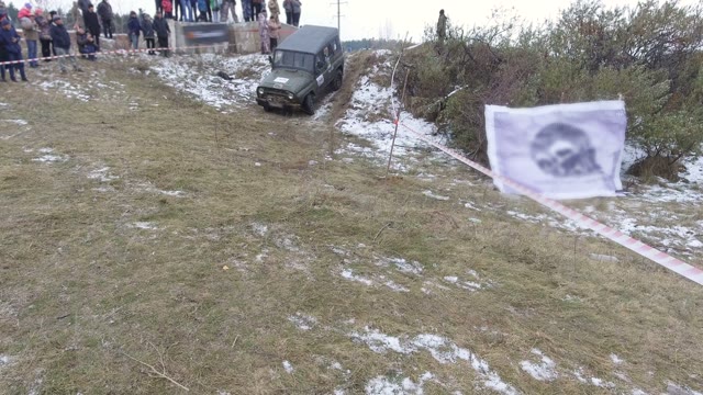 Off-road Car Riding In Hilly Terrain