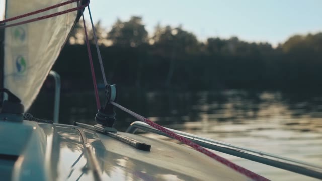 Walk On A Sailboat On The High Seas