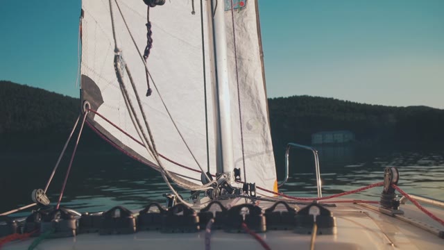 Walk On A Sailboat On The High Seas