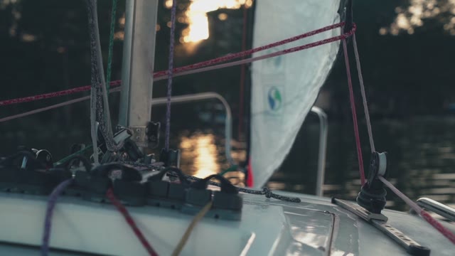 Walk On A Sailboat On The High Seas
