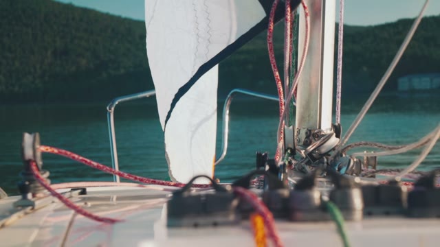 Walk On A Sailboat On The High Seas
