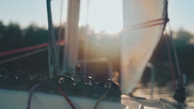 Walk On A Sailboat On The High Seas