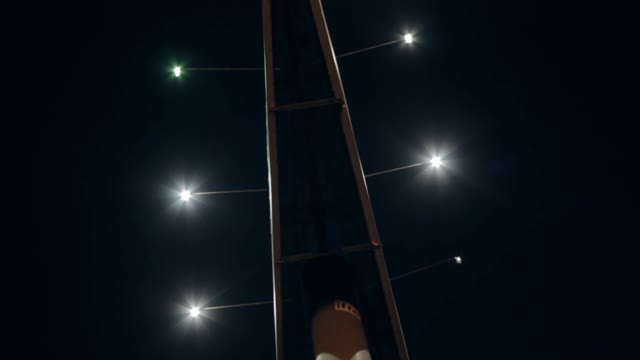 Flickering Lights In The Night Sky Backgroung