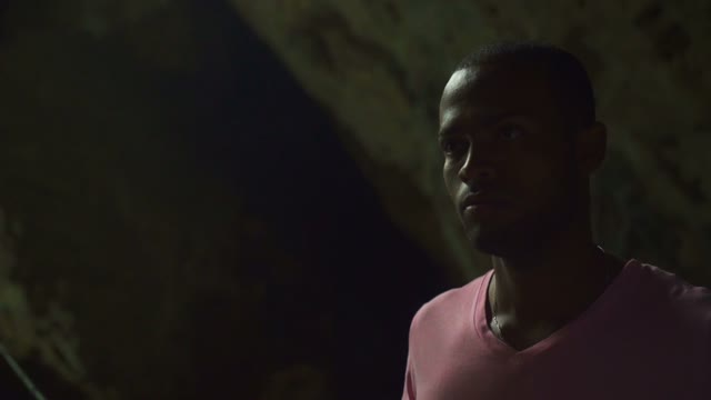 Man Moves Cave Cable Car
