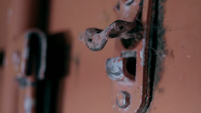 Handle Of A Metal Container Close-up