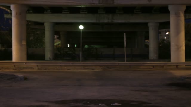 Movement Of Cars Under The Bridge